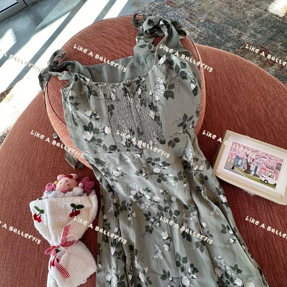 Reformation Twilight Dress - Verde - Picture 13 of 13